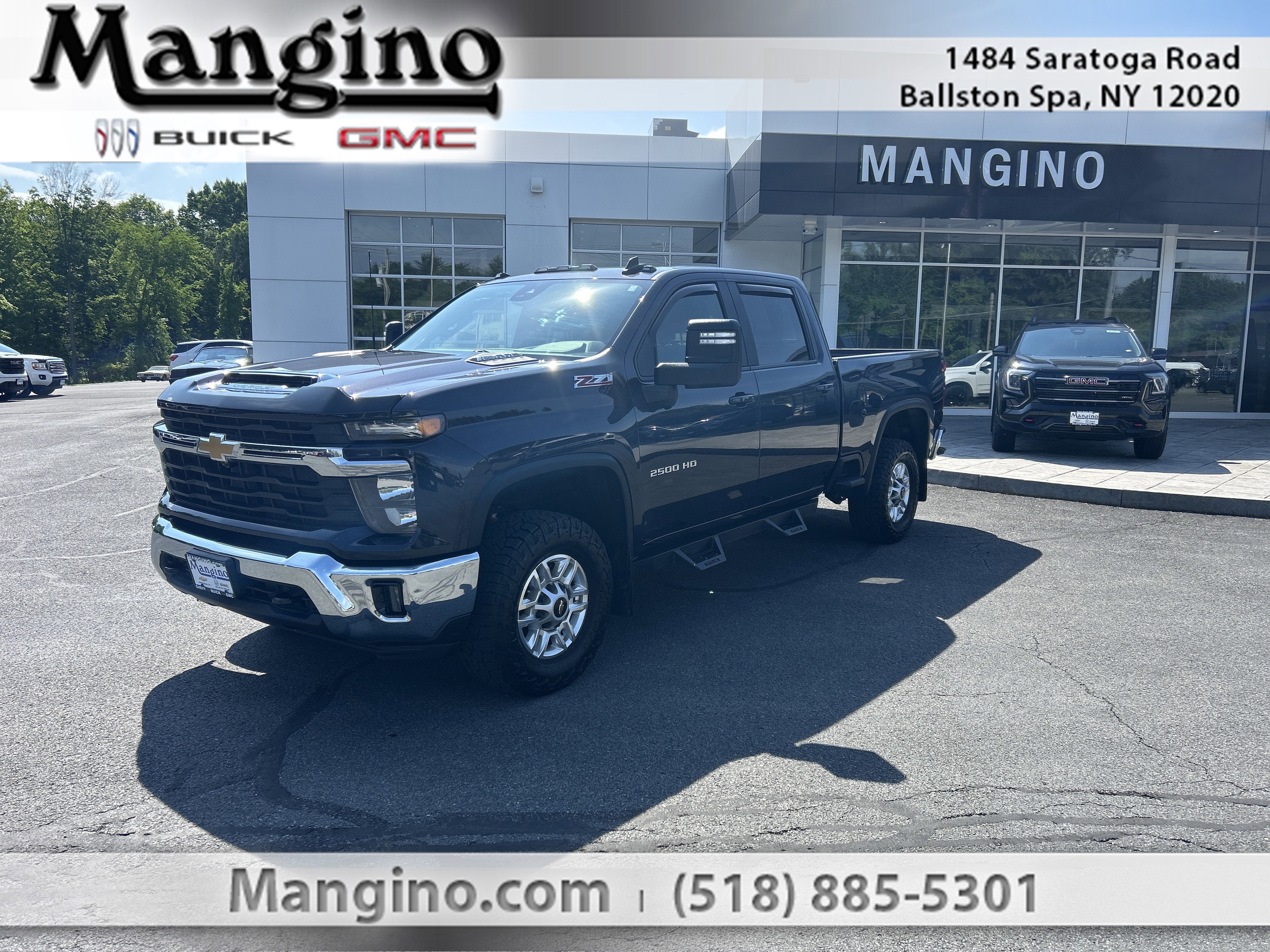 2024 Chevrolet Silverado 2500 HD LT in Dark Ash Metallic — front three-quarter view
