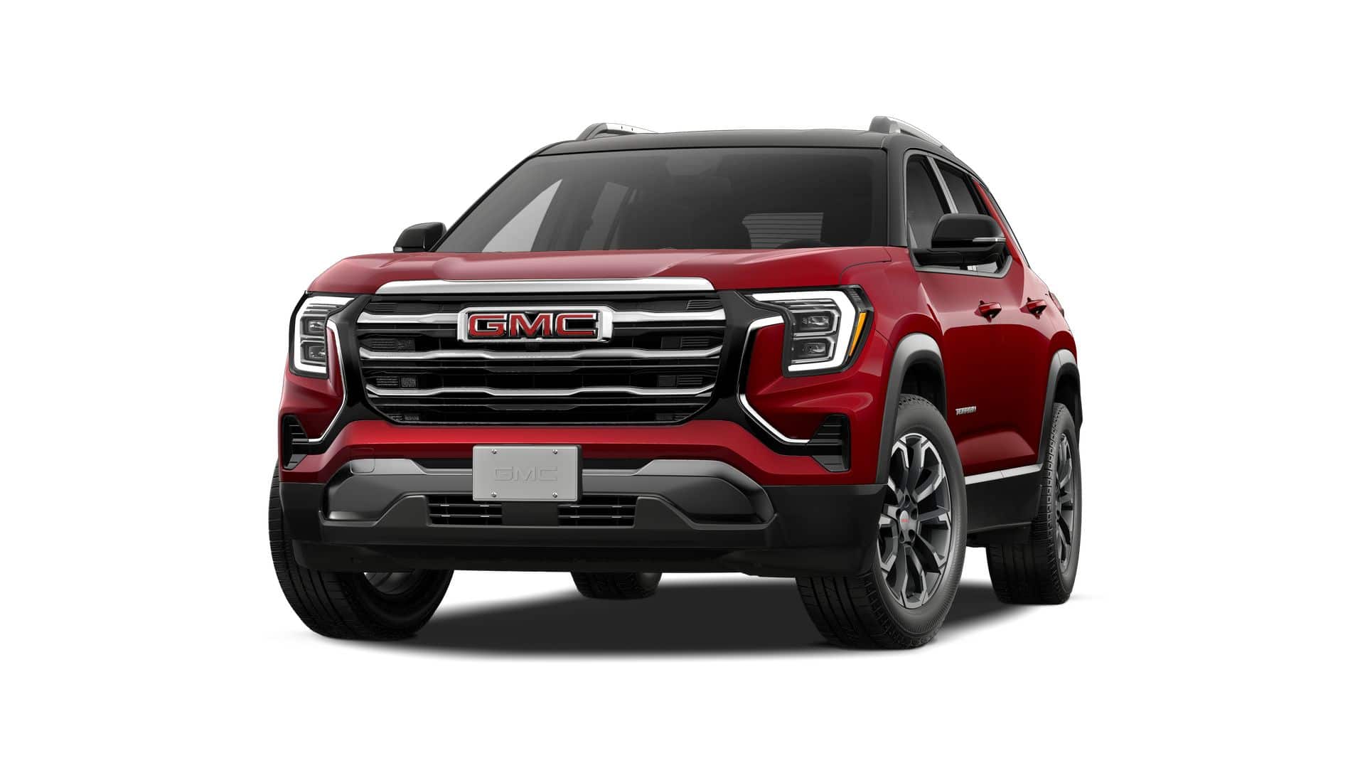 2027 GMC Terrain AWD Elevation in Volcanic Red Tintcoat — front three-quarter view