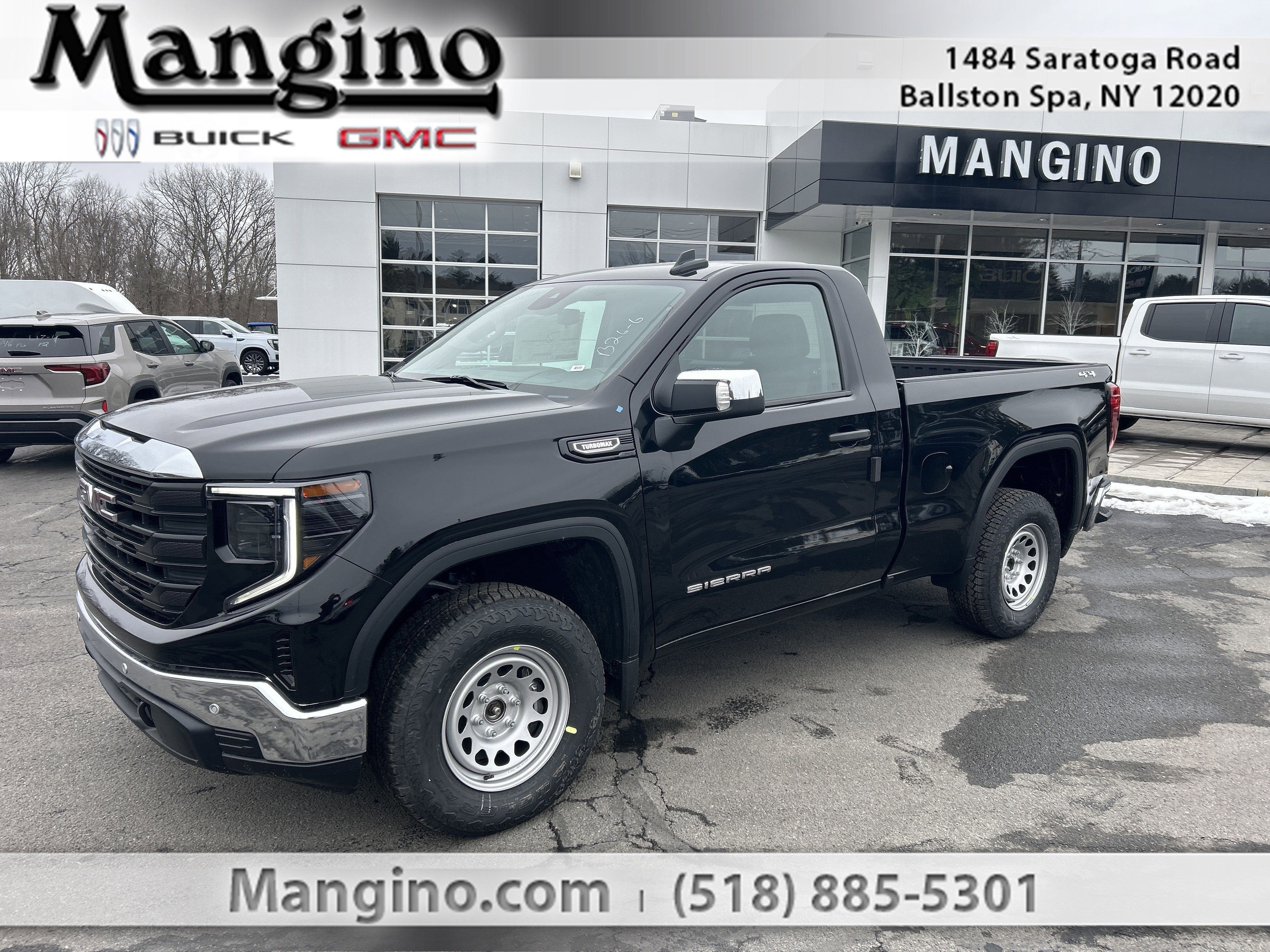 2026 GMC Sierra 1500 Pro in Onyx Black — front three-quarter view
