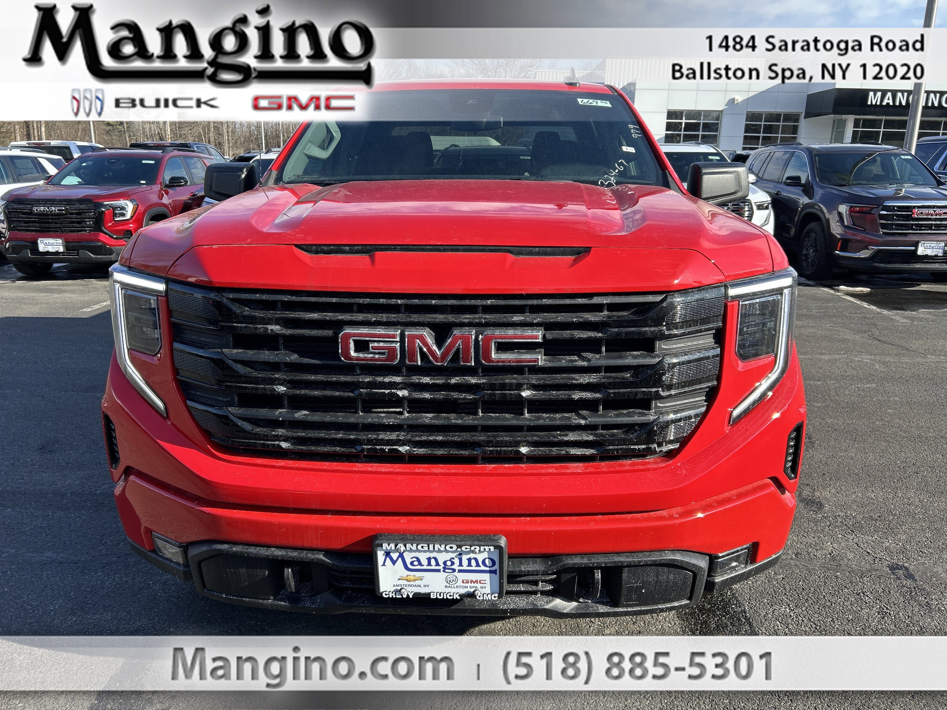 2026 GMC Sierra 1500 Elevation in Cardinal Red — front three-quarter view