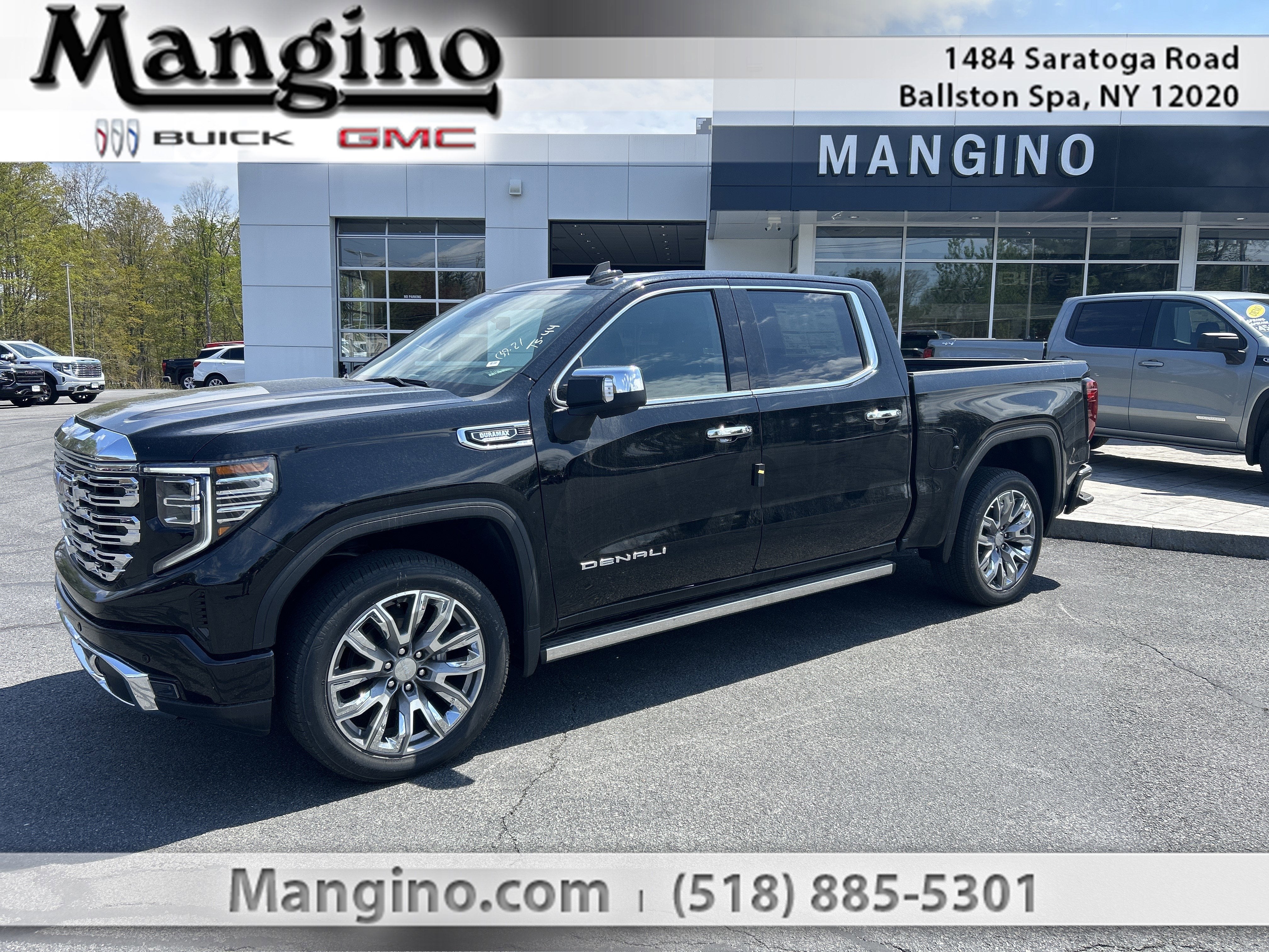 2026 GMC Sierra 1500 Denali in Onyx Black — front three-quarter view