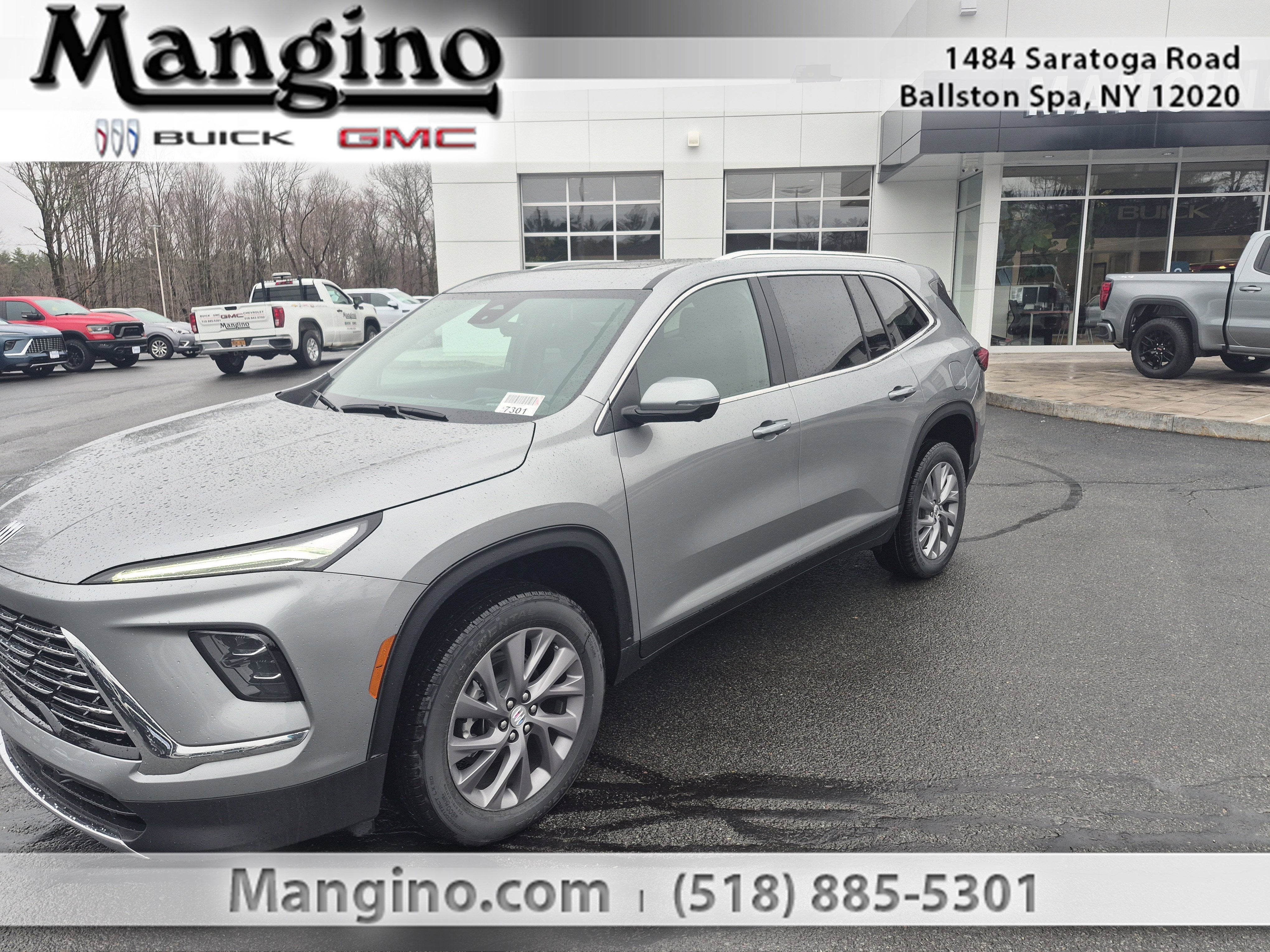2026 Buick Enclave Preferred in Moonstone Gray Metallic — front three-quarter view